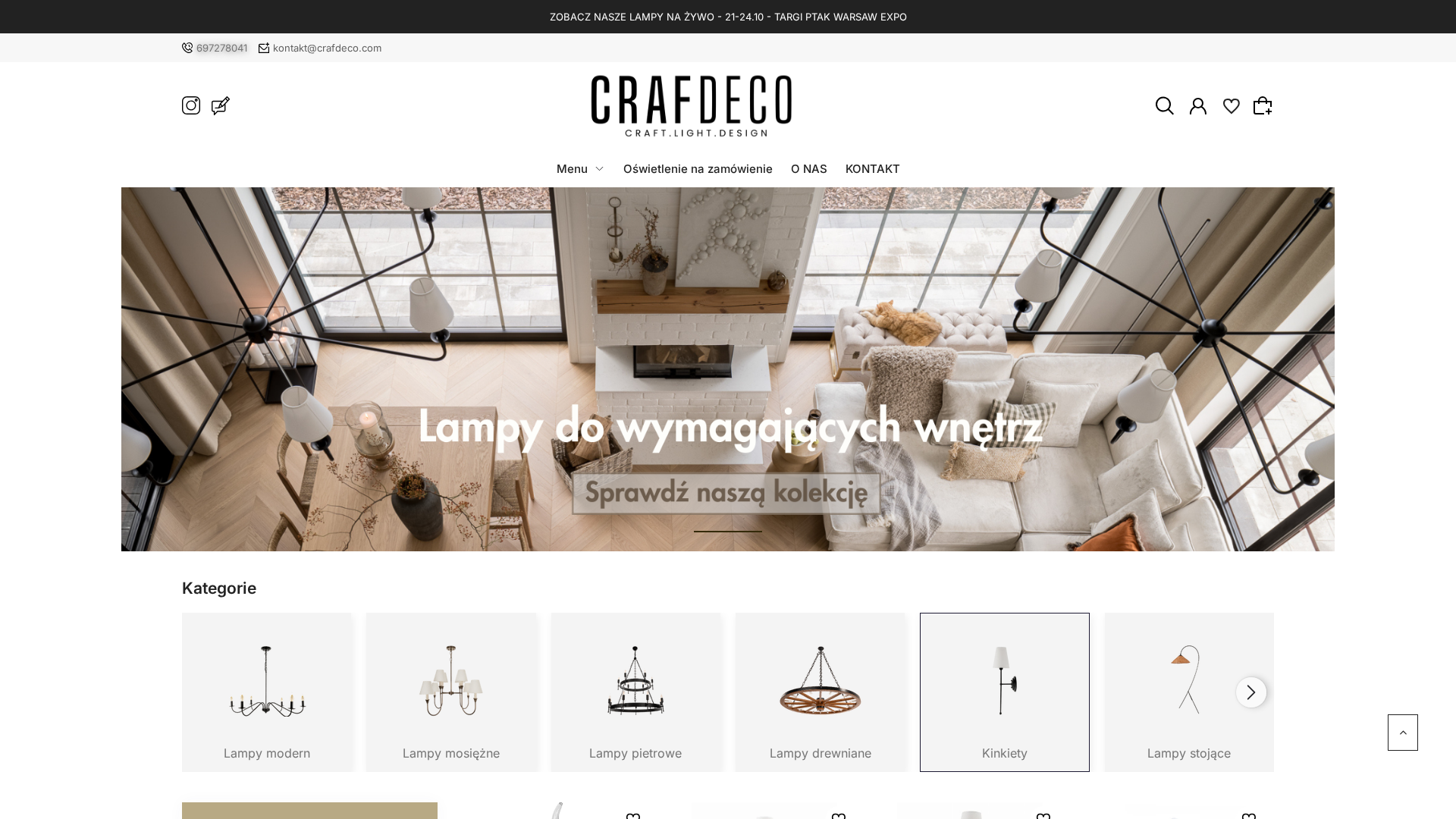 Lampy ręcznie robione | Polski producent oświetlenia crafdeco.com